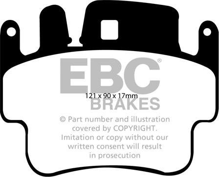 EBC Brakes DP31514C - Əyləc altlığı dəsti, əyləc diski furqanavto.az