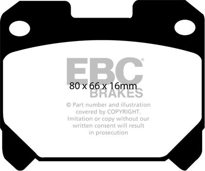 EBC Brakes DP31005C - Əyləc altlığı dəsti, əyləc diski furqanavto.az