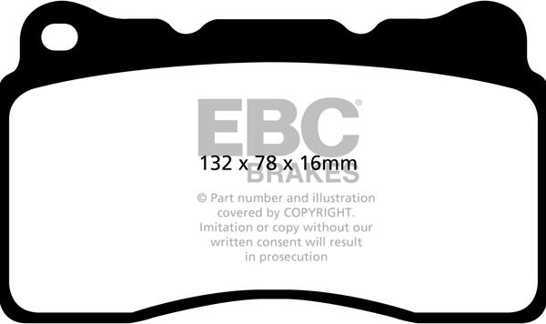 EBC Brakes DP32093C - Əyləc altlığı dəsti, əyləc diski furqanavto.az