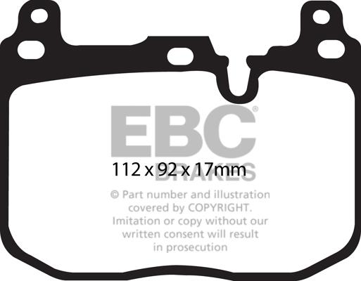 EBC Brakes DP32130C - Əyləc altlığı dəsti, əyləc diski furqanavto.az