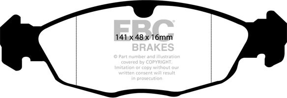 EBC Brakes DP4940R - Əyləc altlığı dəsti, əyləc diski furqanavto.az