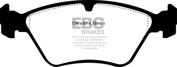 EBC Brakes DP2976 - Əyləc altlığı dəsti, əyləc diski furqanavto.az