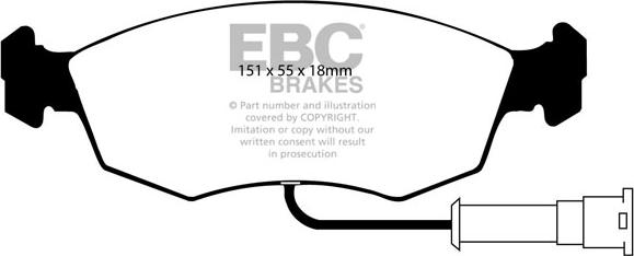 EBC Brakes DP2473 - Əyləc altlığı dəsti, əyləc diski furqanavto.az