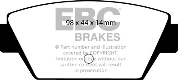 EBC Brakes DP2576 - Əyləc altlığı dəsti, əyləc diski furqanavto.az