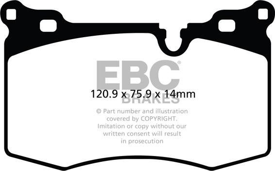 EBC Brakes DP31854C - Əyləc altlığı dəsti, əyləc diski furqanavto.az