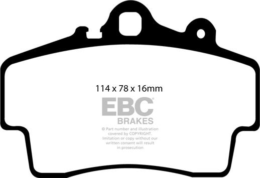 EBC Brakes DP21207 - Əyləc altlığı dəsti, əyləc diski furqanavto.az