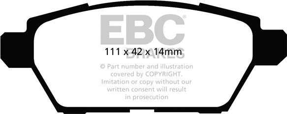 EBC Brakes DP21766 - Əyləc altlığı dəsti, əyləc diski furqanavto.az