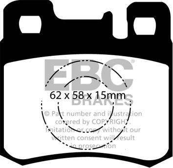 EBC Brakes DP2846 - Əyləc altlığı dəsti, əyləc diski furqanavto.az