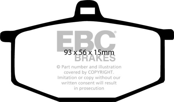 EBC Brakes DP284 - Əyləc altlığı dəsti, əyləc diski furqanavto.az