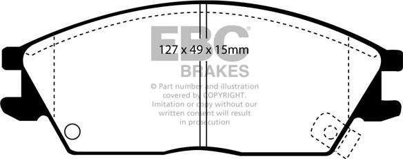 EBC Brakes DP2803 - Əyləc altlığı dəsti, əyləc diski furqanavto.az