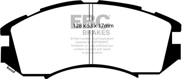 EBC Brakes DP2819 - Əyləc altlığı dəsti, əyləc diski furqanavto.az