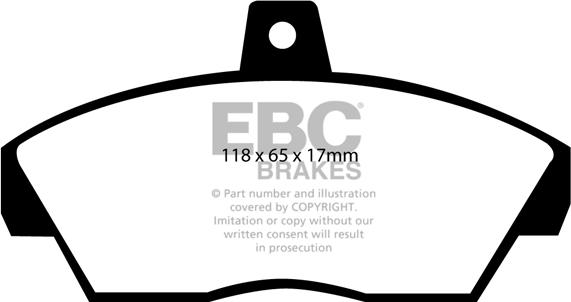 EBC Brakes DP2810 - Əyləc altlığı dəsti, əyləc diski furqanavto.az