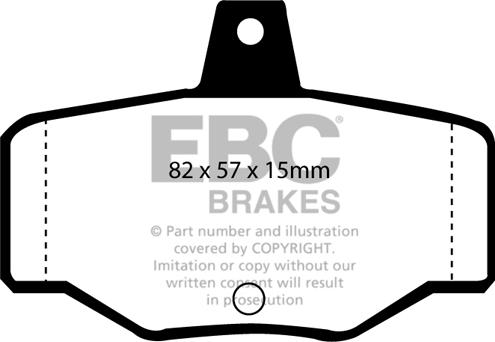 EBC Brakes DP2834 - Əyləc altlığı dəsti, əyləc diski furqanavto.az