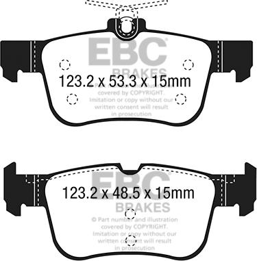 EBC Brakes DP23047 - Əyləc altlığı dəsti, əyləc diski furqanavto.az