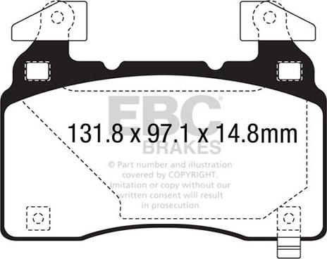 EBC Brakes DP43028R - Əyləc altlığı dəsti, əyləc diski furqanavto.az