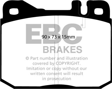 EBC Brakes DP3261C - Əyləc altlığı dəsti, əyləc diski furqanavto.az