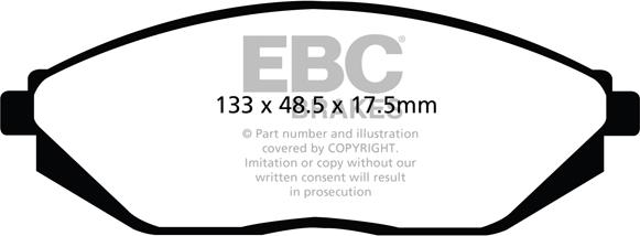 EBC Brakes DP22097 - Əyləc altlığı dəsti, əyləc diski furqanavto.az