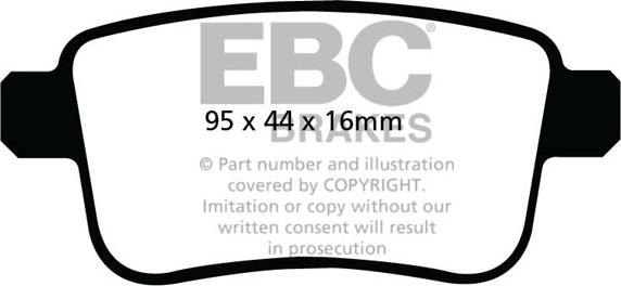 EBC Brakes DP22034 - Əyləc altlığı dəsti, əyləc diski furqanavto.az