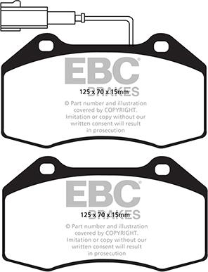 EBC Brakes DP22021 - Əyləc altlığı dəsti, əyləc diski furqanavto.az