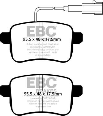 EBC Brakes DP22079 - Əyləc altlığı dəsti, əyləc diski furqanavto.az