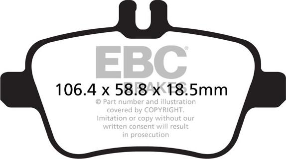 EBC Brakes DP22157 - Əyləc altlığı dəsti, əyləc diski furqanavto.az