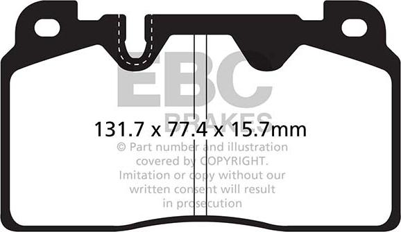 EBC Brakes DP22168 - Əyləc altlığı dəsti, əyləc diski furqanavto.az