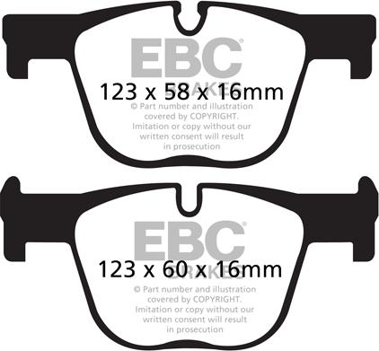 EBC Brakes DP22131 - Əyləc altlığı dəsti, əyləc diski furqanavto.az