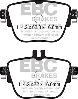 EBC Brakes DP22337 - Əyləc altlığı dəsti, əyləc diski furqanavto.az