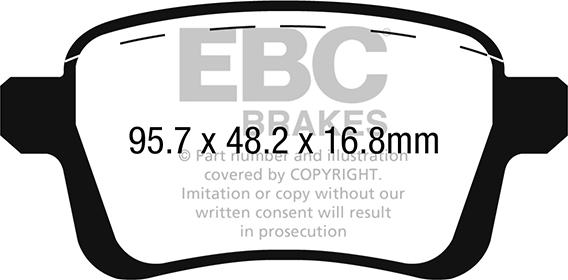 EBC Brakes DPX2249 - Əyləc altlığı dəsti, əyləc diski furqanavto.az