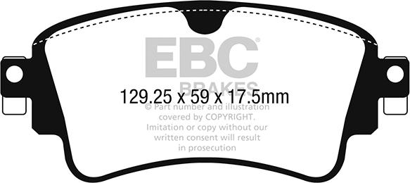 EBC Brakes DP22254 - Əyləc altlığı dəsti, əyləc diski furqanavto.az