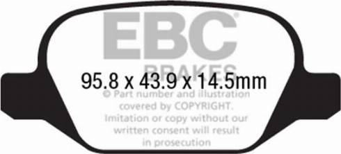 EBC Brakes DP22202 - Əyləc altlığı dəsti, əyləc diski furqanavto.az