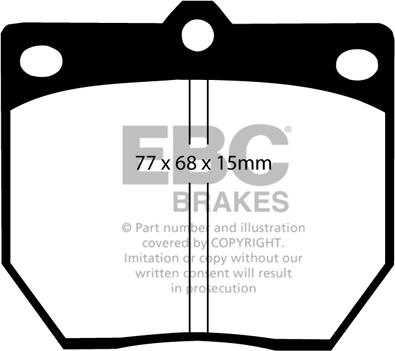 EBC Brakes DP2273 - Əyləc altlığı dəsti, əyləc diski furqanavto.az