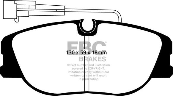 EBC Brakes DP2733 - Əyləc altlığı dəsti, əyləc diski furqanavto.az