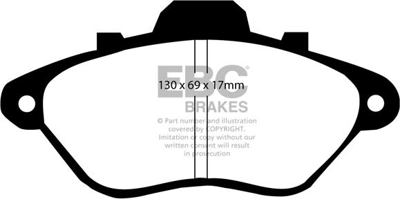 EBC Brakes DP794/2 - Əyləc altlığı dəsti, əyləc diski furqanavto.az
