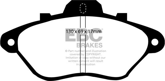 EBC Brakes DP794 - Əyləc altlığı dəsti, əyləc diski furqanavto.az