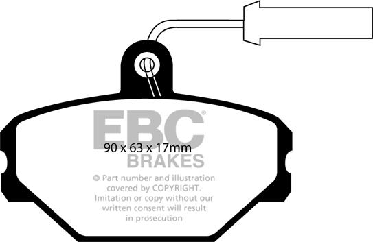 EBC Brakes DP718 - Əyləc altlığı dəsti, əyləc diski furqanavto.az