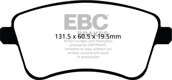 EBC Brakes DPX2099 - Əyləc altlığı dəsti, əyləc diski furqanavto.az