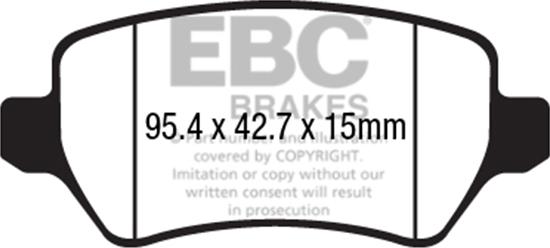 EBC Brakes DPX2233 - Əyləc altlığı dəsti, əyləc diski furqanavto.az