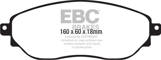 EBC Brakes DPX2226 - Əyləc altlığı dəsti, əyləc diski furqanavto.az