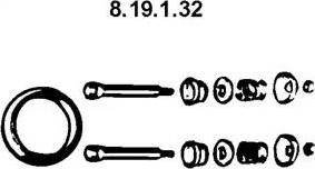 Eberspächer 8.19.1.32 - Montaj dəsti, egzoz borusu furqanavto.az