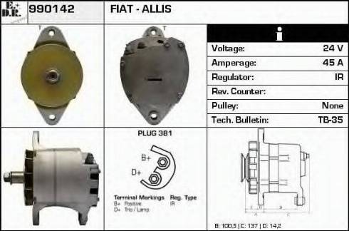 EDR 990142 - Alternator furqanavto.az