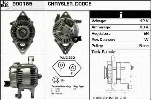 EDR 990185 - Alternator furqanavto.az