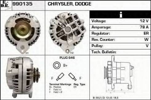 EDR 990135 - Alternator furqanavto.az