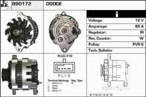 EDR 990172 - Alternator furqanavto.az