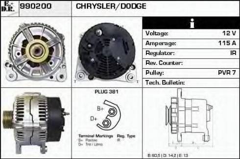 EDR 990200 - Alternator furqanavto.az