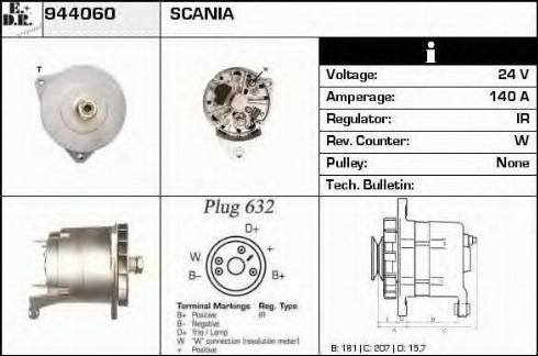 EDR 944060 - Alternator furqanavto.az