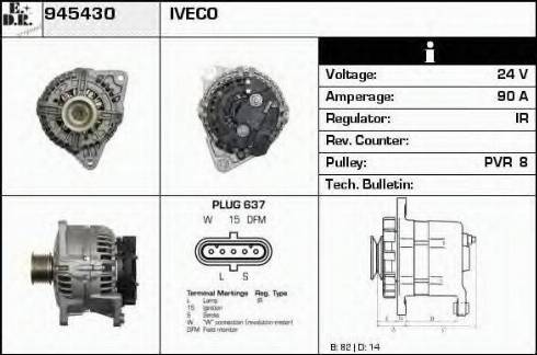 EDR 945430 - Alternator furqanavto.az