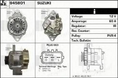 EDR 945801 - Alternator furqanavto.az