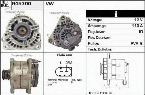 EDR 945300 - Alternator furqanavto.az