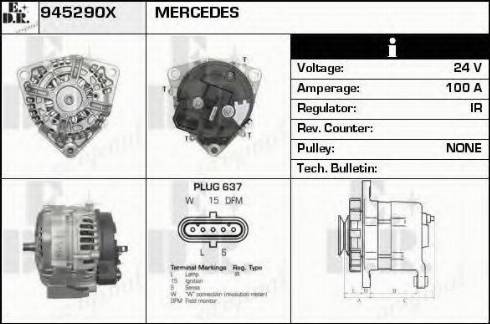 EDR 945290X - Alternator furqanavto.az